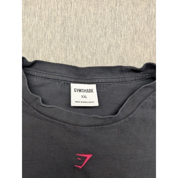 Gymshark Shirt Crewneck Black And Pink Long Sleeve Size XXL Strength Department - Picture 6 of 8